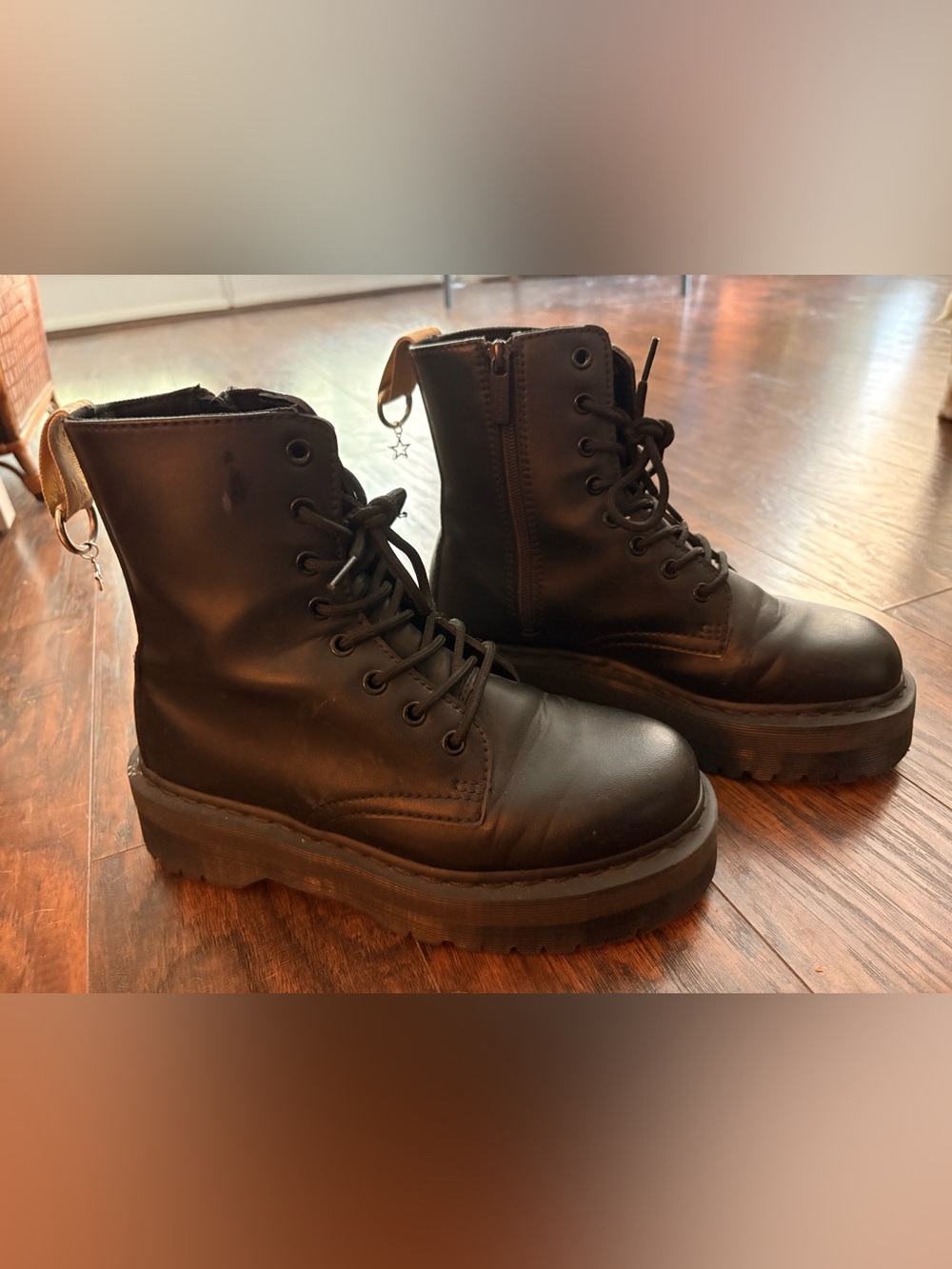 Dr. Martens Black Leather Jadon Boots